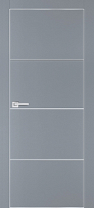 Товар Межкомнатная дверь PX-2  AL кромка с 4-х ст. Серый матовый