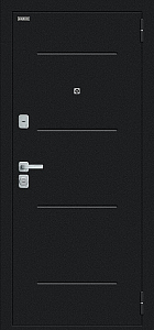 Товар Дверь Лайн/BChrome Букле черное/Cappuccino Melinga BR6201